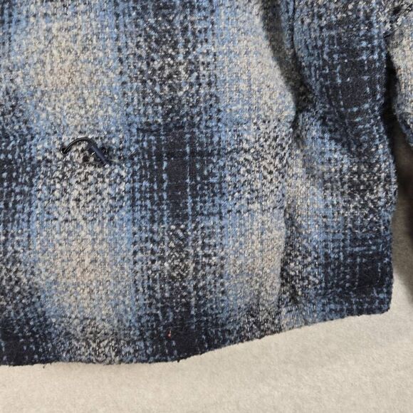 Levis Jacket Cinch Coat Puffer Heavyweight WOOL Blend Medium Womens Plaid - Picture 10 of 13